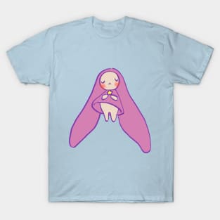 chobits atashi with star / a city with no people pink pastel rabbit Sticker T-Shirt